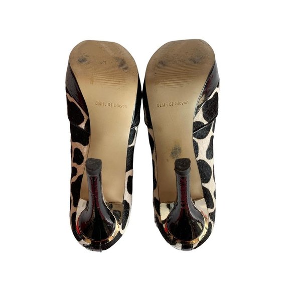 Guess by Marciano Pony Hair Platform Heels | 5 1/2 M | Black & White - Picture 12 of 14